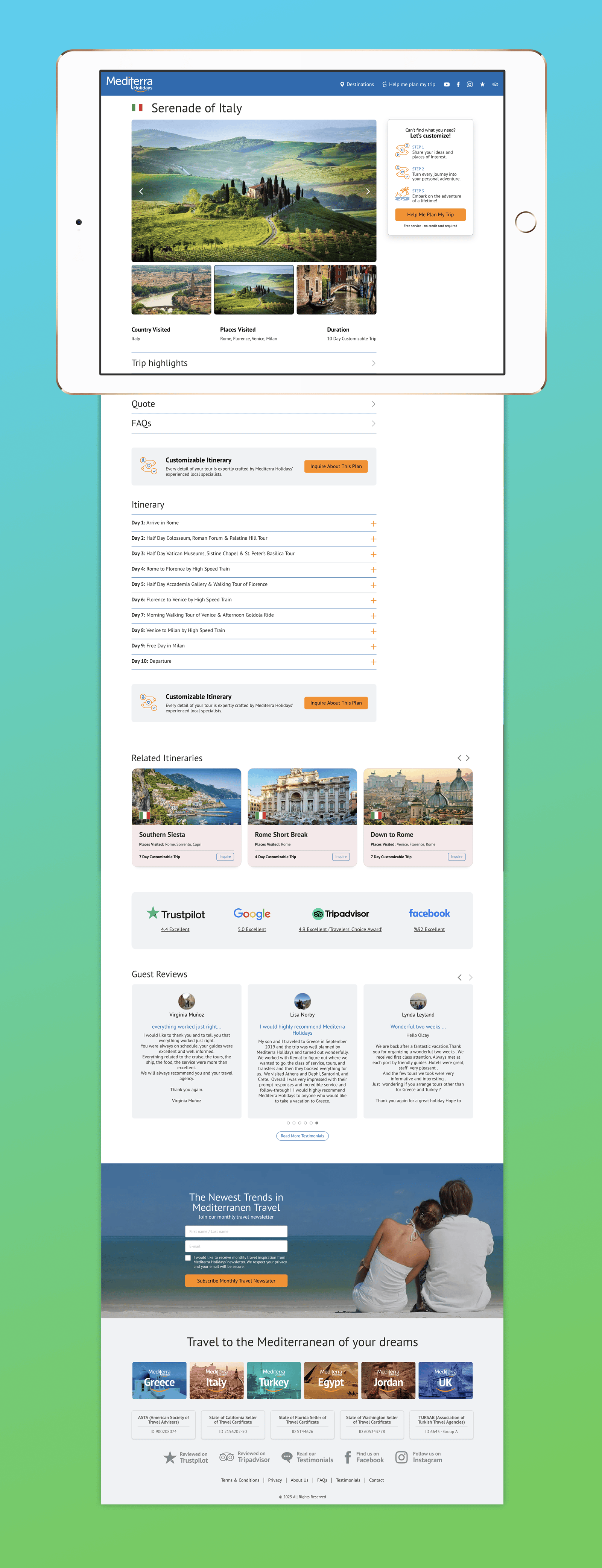 Mediterra Holidays, Niffob, reklam ajansı, dijital ajans, Gürkan Bayındır, Branding<br>Logotype<br>Web Site UI/UX<br>Front-End Development<br>...